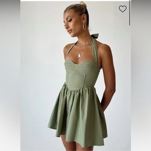 NWT Princess Polly Lyle Mini Dress Sage